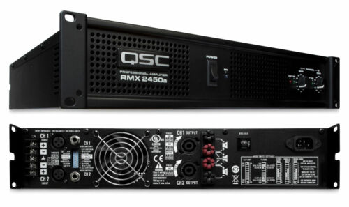 QSC RMX2450A 2-Channel DJ/Club Professional Power Amplifier 2400W Montaje en rack